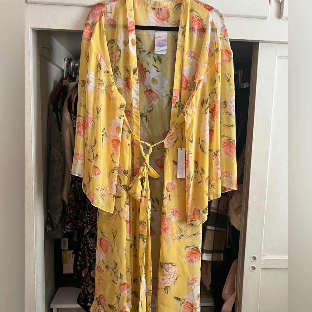 Floral Kimono/ plus size